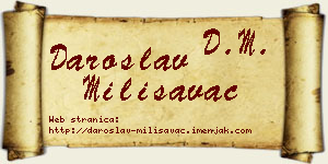 Daroslav Milisavac vizit kartica
